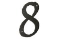 Pisla - domovní číslice 8, černá 