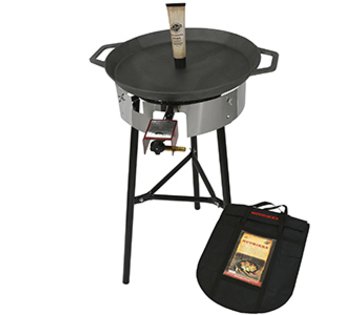 Muurikka sada, plynový hořák & pánev Paella Ø 45 cm 