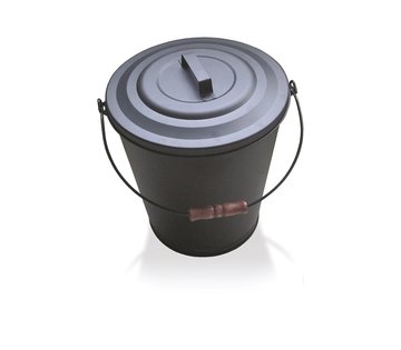 Pisla - nádoba/kbelík na uhlíky s víkem 