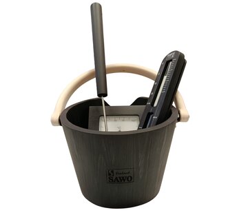 SAWO Základní sada do sauny, černá borovice