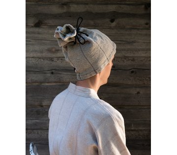 JOKIPIIN PELLAVA - saunová čepice Laituri, šedá