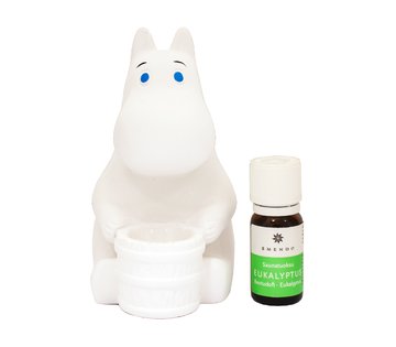 EMENDO  - Keramický odpařovač, Moomin + eukalyptus 10 ml 