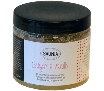 SAUNIA - Cukrový peeling, vanilka