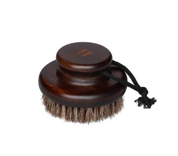 Rento - Saunový kartáč kulatý, tmavě hnědý