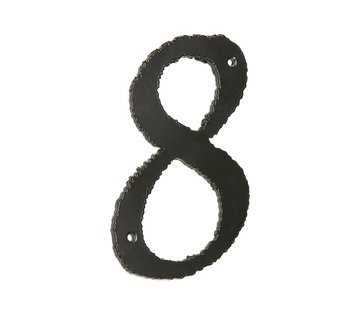 Pisla - domovní číslice 8, černá 