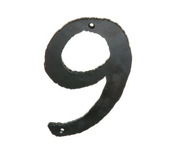 Pisla - domovní číslice 9, černá  