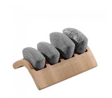 SAWO Saunové masážní kameny Spa Stone Set, sada 4 ks