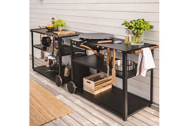 Muurikka letní kuchyňský vozík pro plynový hořák, GAS 58, černý
