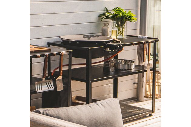 Muurikka letní kuchyňský vozík pro plynový hořák, GAS 58, černý