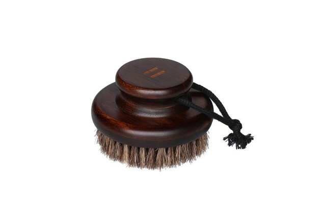 Rento - Saunový kartáč kulatý, tmavě hnědý