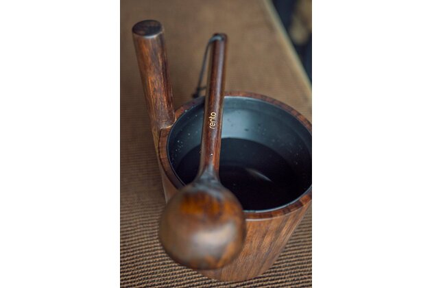 Rento - Vědro do sauny, tmavý bambus