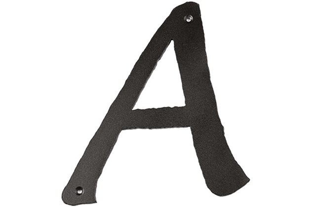 Pisla - domovní písmeno A, černé
