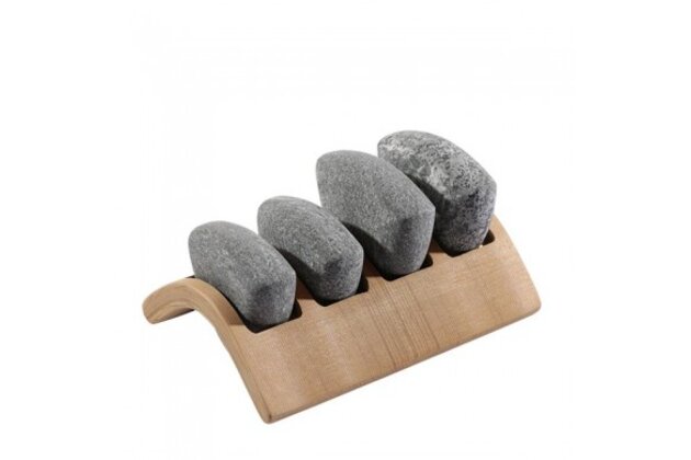 SAWO Saunové masážní kameny Spa Stone Set, sada 4 ks